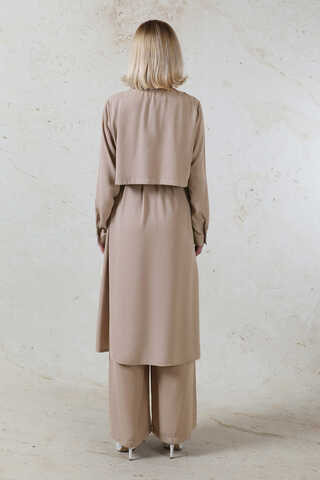 Medine İpeği Rüzgarlıklı Takım Vizon - 8