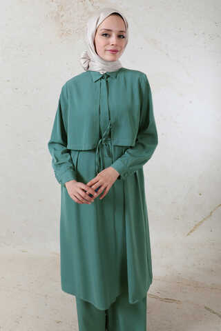 Medine İpeği Rüzgarlıklı Takım Zümrüt - 6