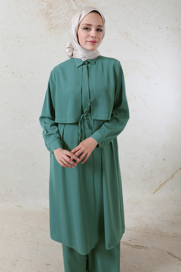 Medine İpeği Rüzgarlıklı Takım Zümrüt - 6