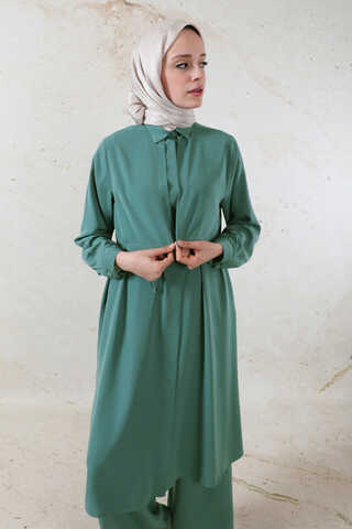 Medine İpeği Rüzgarlıklı Takım Zümrüt - 7