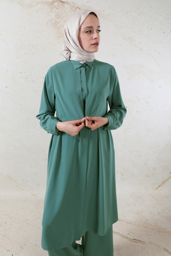 Medine İpeği Rüzgarlıklı Takım Zümrüt - 7