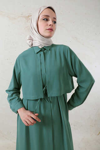 Medine İpeği Rüzgarlıklı Takım Zümrüt - 8