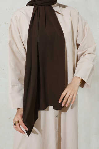 Medine İpeği Şal Acı Kahve - 5