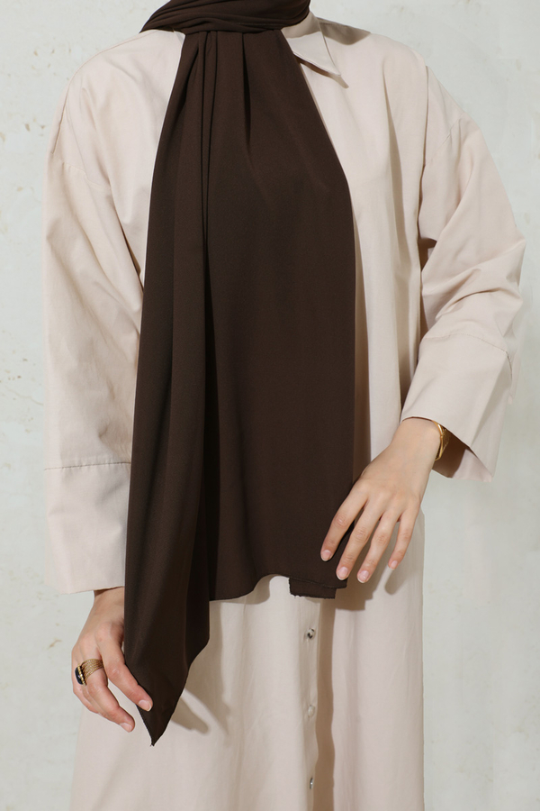 Medine İpeği Şal Acı Kahve - 5