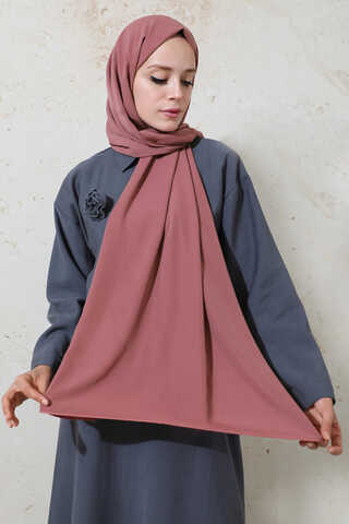 Medine İpeği Şal Gül Kurusu - 2