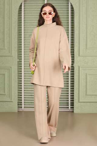 Medium Striped Suit Beige - 2