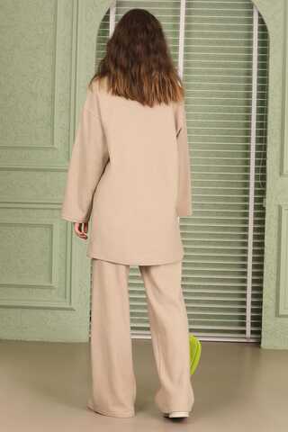 Medium Striped Suit Beige - 6
