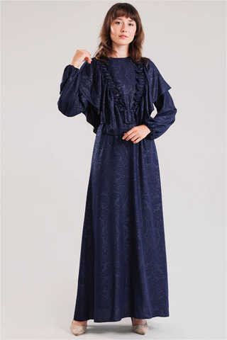 Mehran Dress Navy Blue - 1