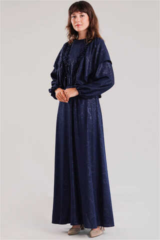 Mehran Dress Navy Blue - 2