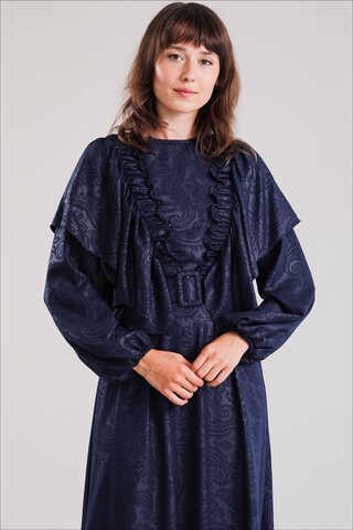 Mehran Dress Navy Blue - 3