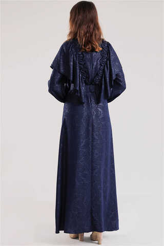 Mehran Dress Navy Blue - 4