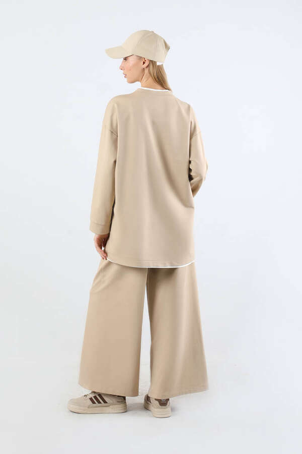 Melbourne Baskılı Spor Takım Bej - 6