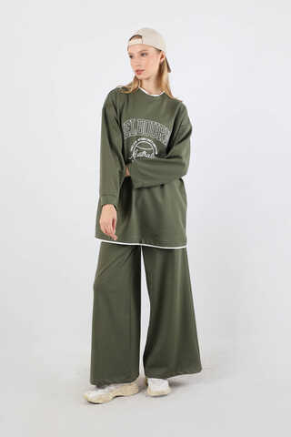 Melbourne Baskılı Spor Takım Haki - 3