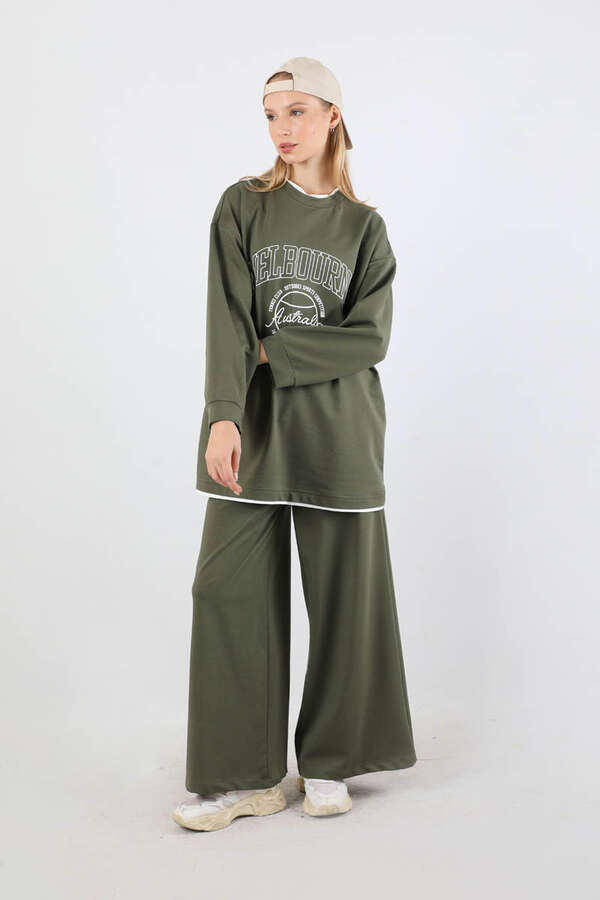 Melbourne Baskılı Spor Takım Haki - 3