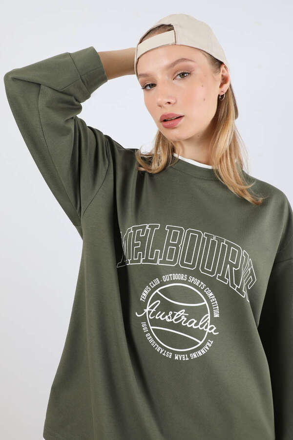 Melbourne Baskılı Spor Takım Haki - 4