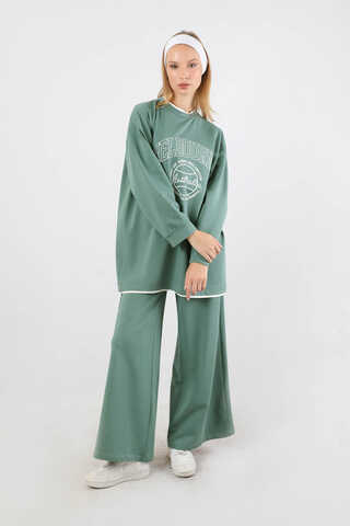 Melbourne Baskılı Spor Takım Mint - 1