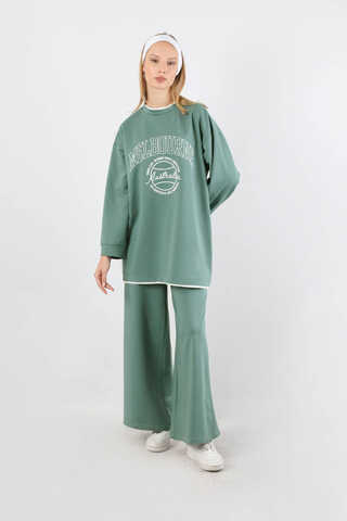 Melbourne Baskılı Spor Takım Mint - 3