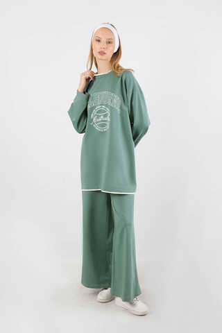 Melbourne Baskılı Spor Takım Mint - 5