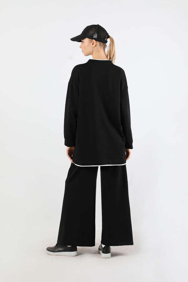 Melbourne Baskılı Spor Takım Siyah - 6