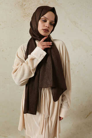 Melisa Jakarlı Şal Acı Kahve - 1