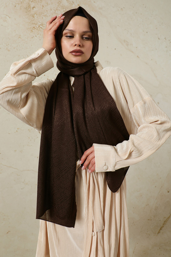 Melisa Jakarlı Şal Acı Kahve - 3