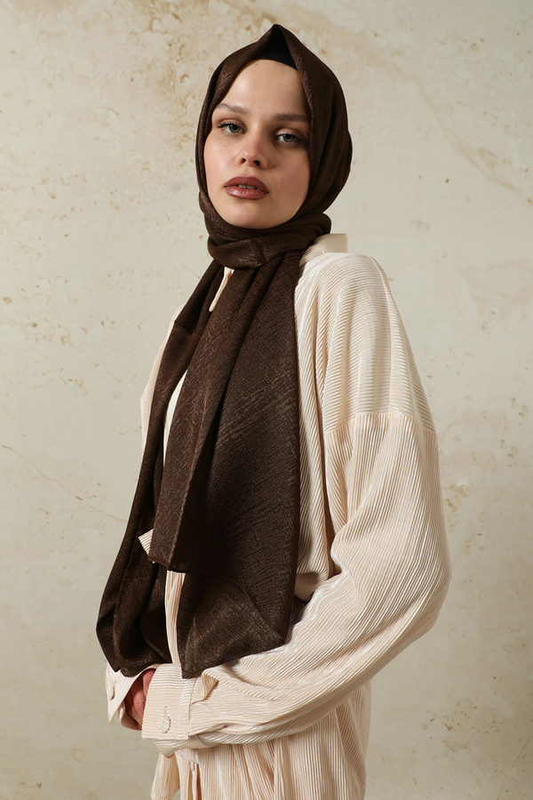 Melisa Jakarlı Şal Acı Kahve - 4