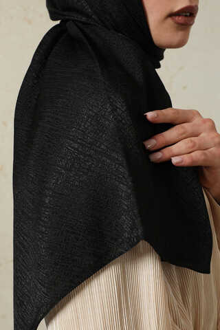 Melisa Jakarlı Şal Siyah - 2