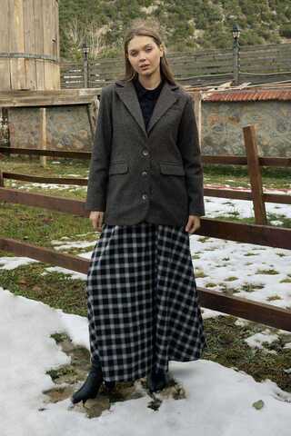 Melton Blazer Jacket Anthracite - 13