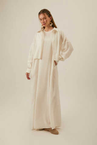 Modal Gömlekli Takım Beyaz - 6