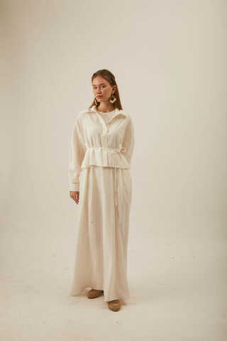 Modal Gömlekli Takım Beyaz - 9