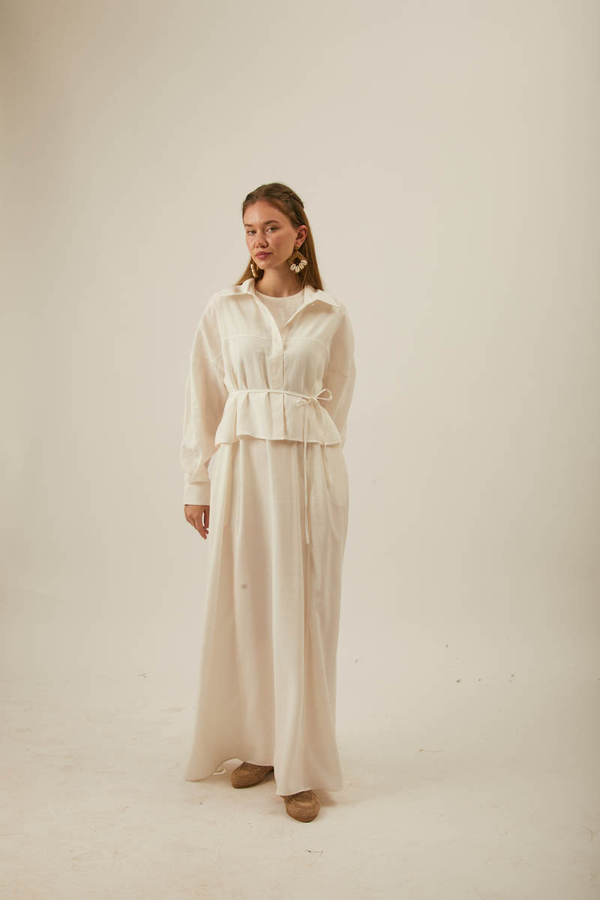 Modal Gömlekli Takım Beyaz - 9