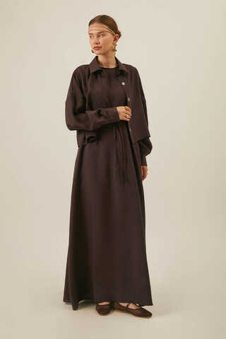 Modal Shirted Set Brown - 12