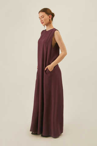 Modal Shirted Set Burgundy - 10