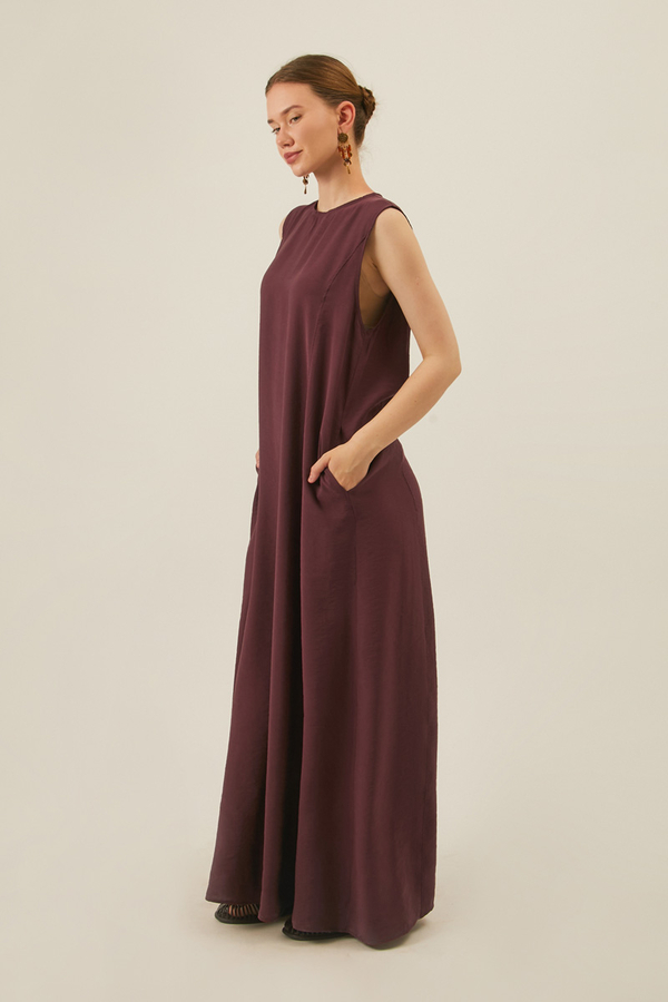 Modal Shirted Set Burgundy - 10