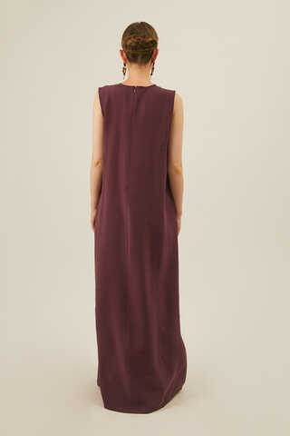 Modal Shirted Set Burgundy - 15