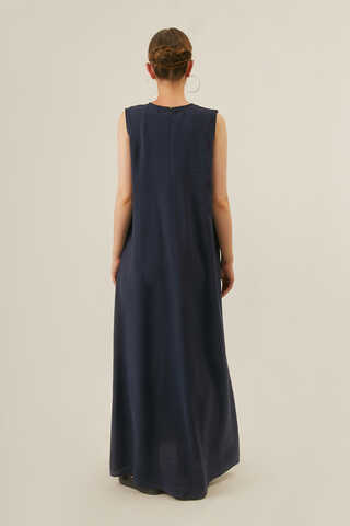 Modal Shirted Set Navy Blue - 8