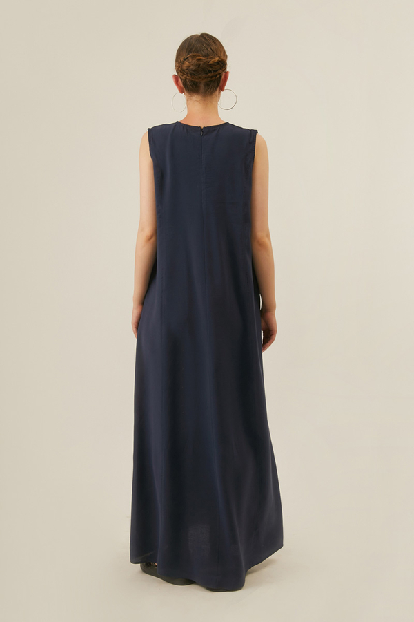 Modal Shirted Set Navy Blue - 8