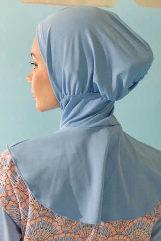 Modest Swim Cap Baby Blue - 4