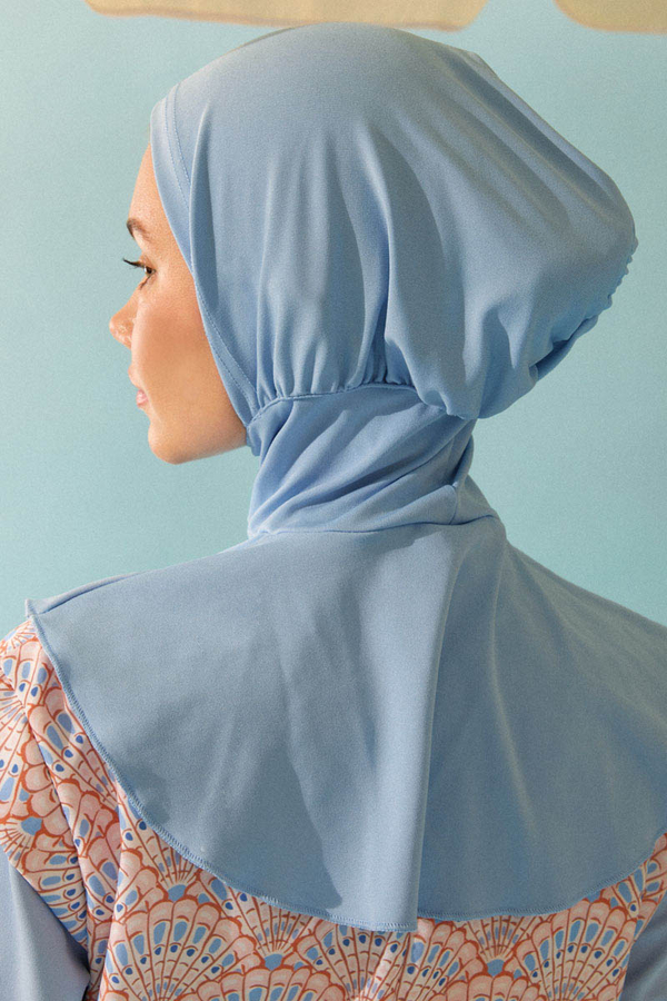 Modest Swim Cap Baby Blue - 4