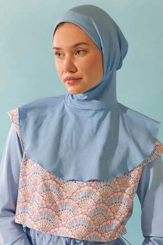 Modest Swim Cap Baby Blue - 3