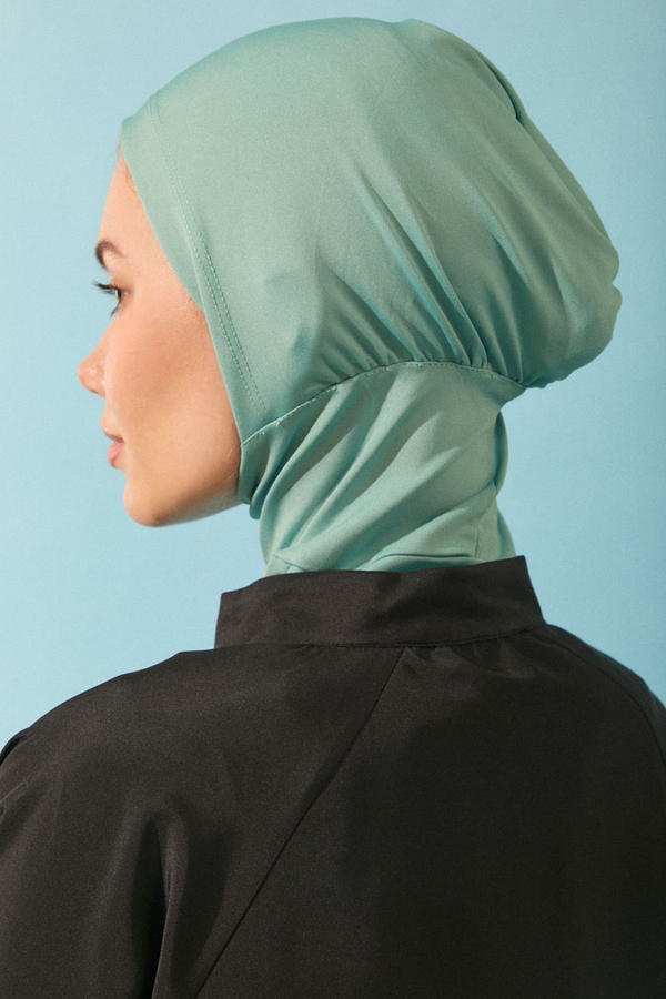 Modest Swim Cap in Aqua Green - 6