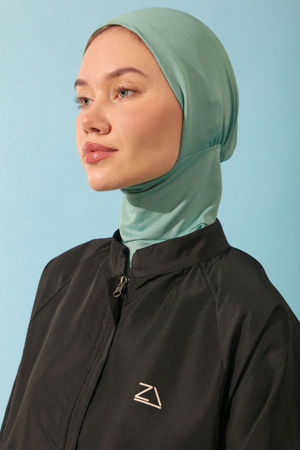 Modest Swim Cap in Aqua Green - 3