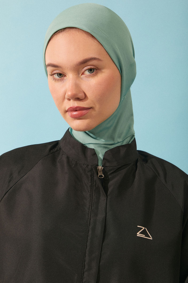 Modest Swim Cap in Aqua Green - 4