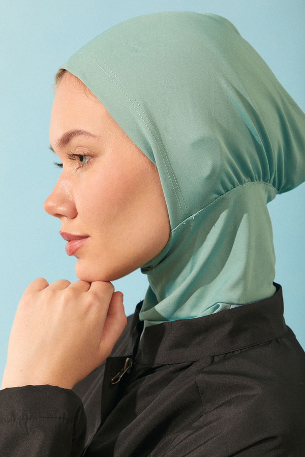 Modest Swim Cap in Aqua Green - 5