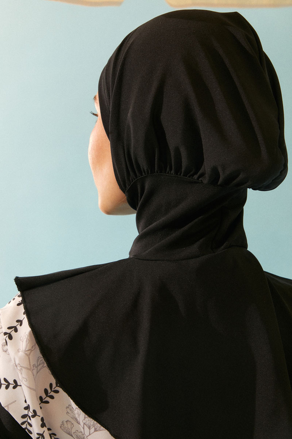 Modest Swim Cap in Black - 4