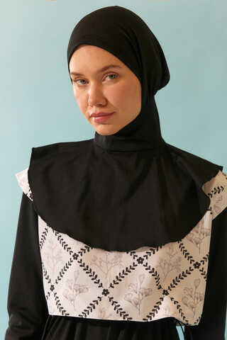 Modest Swim Cap in Black - 1