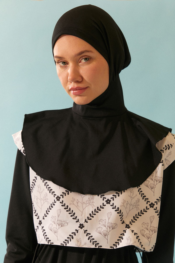 Modest Swim Cap in Black - 1