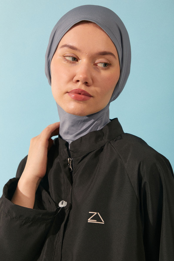 Modest Swim Cap in Gray 