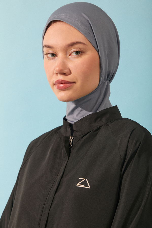 Modest Swim Cap in Gray - 4