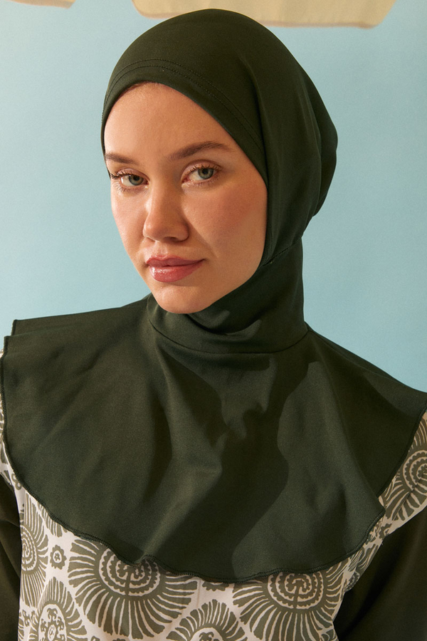 Modest Swim Cap in Khaki 